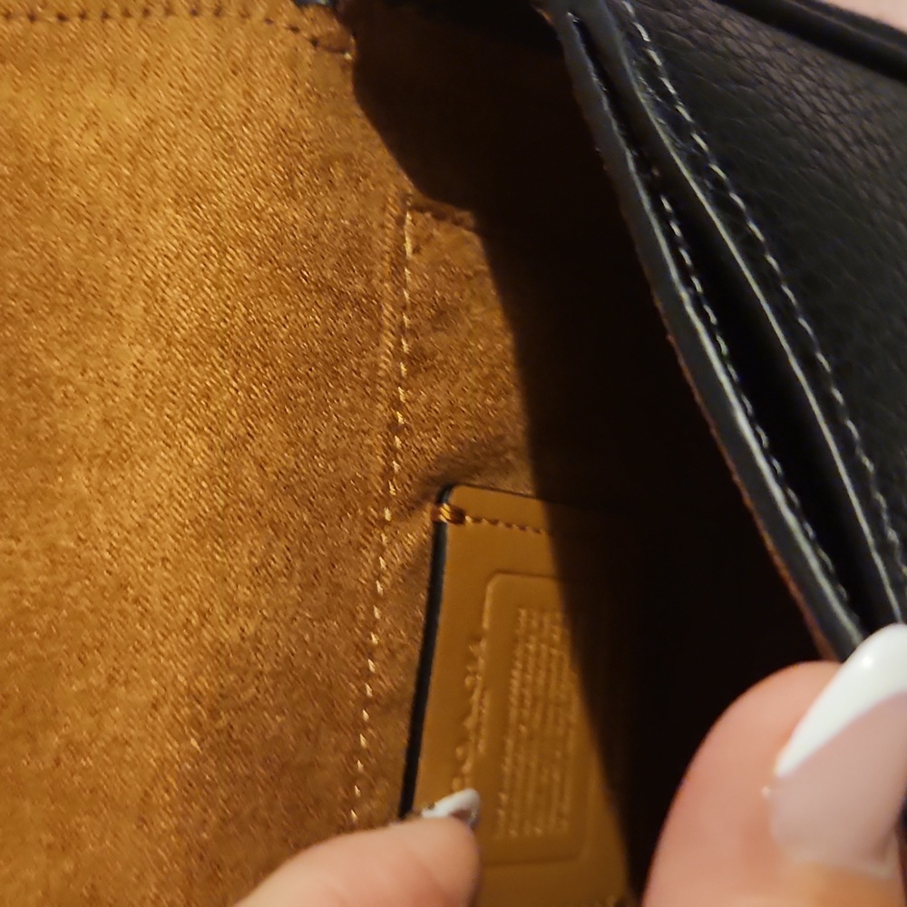Coach Black Pebbled Leather Crossbody Bag - Picture 2 of 3